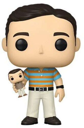 40 Year Old Virgin | Funko Pop! Movies: 40 Year Old Virgin - Andy Holding Oscar (Styles May Vary) - Action Figure