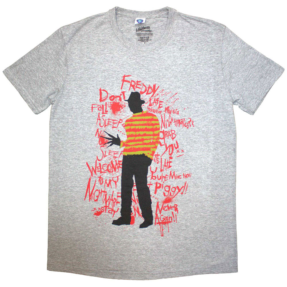 A Nightmare on Elm Street | Freddy Scribble Font - Grey