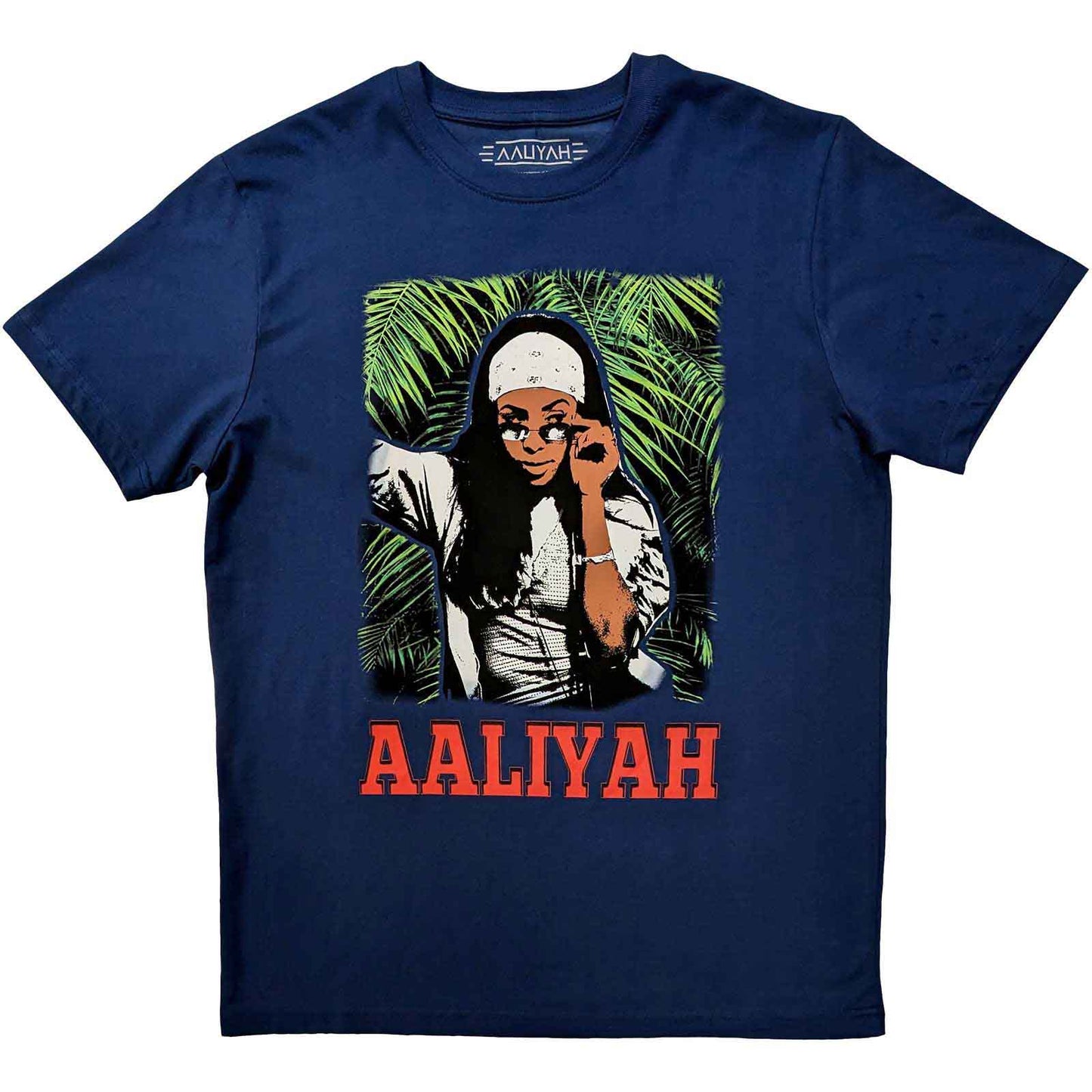 Aaliyah | Foliage - T-Shirt Blue