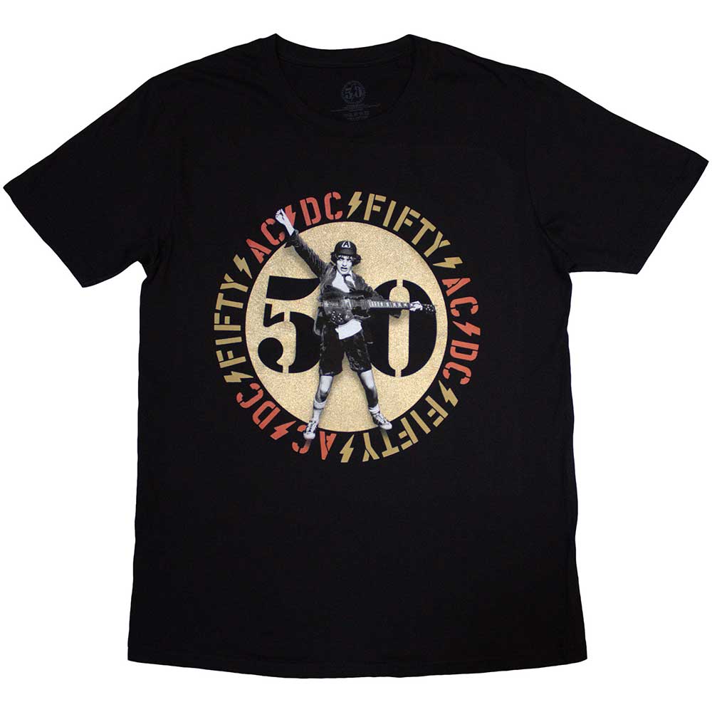 AC/DC | Gold Emblem - T-Shirt Black