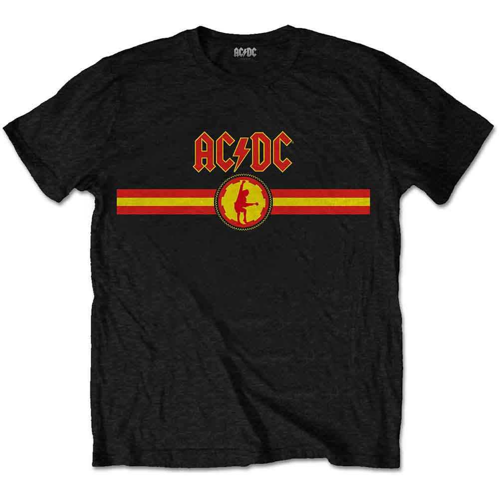 AC/DC | Logo & Stripe - T-Shirt Black