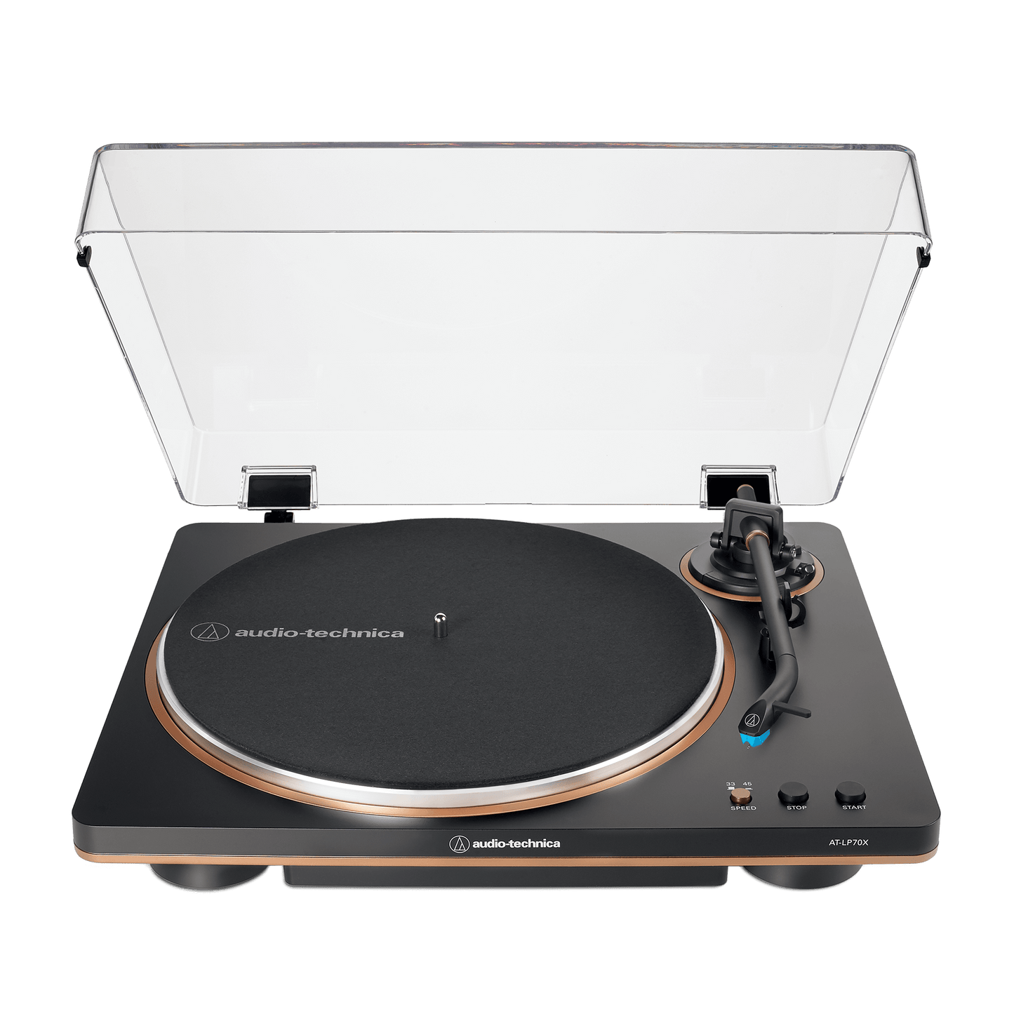 Audio-Technica | AT-LP70X-BZ - FULLY AUTO BELT-DRIVE TT, BLACK/BRONZE - Turntables