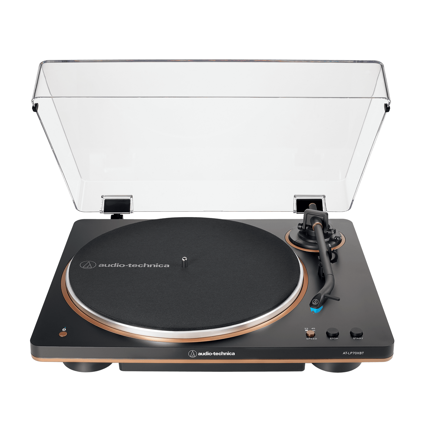 Audio-Technica | AT-LP70XBT-BZ - FULLY AUTO WRLS BELT-DRIVE TT,BLK/BRONZE - Turntables