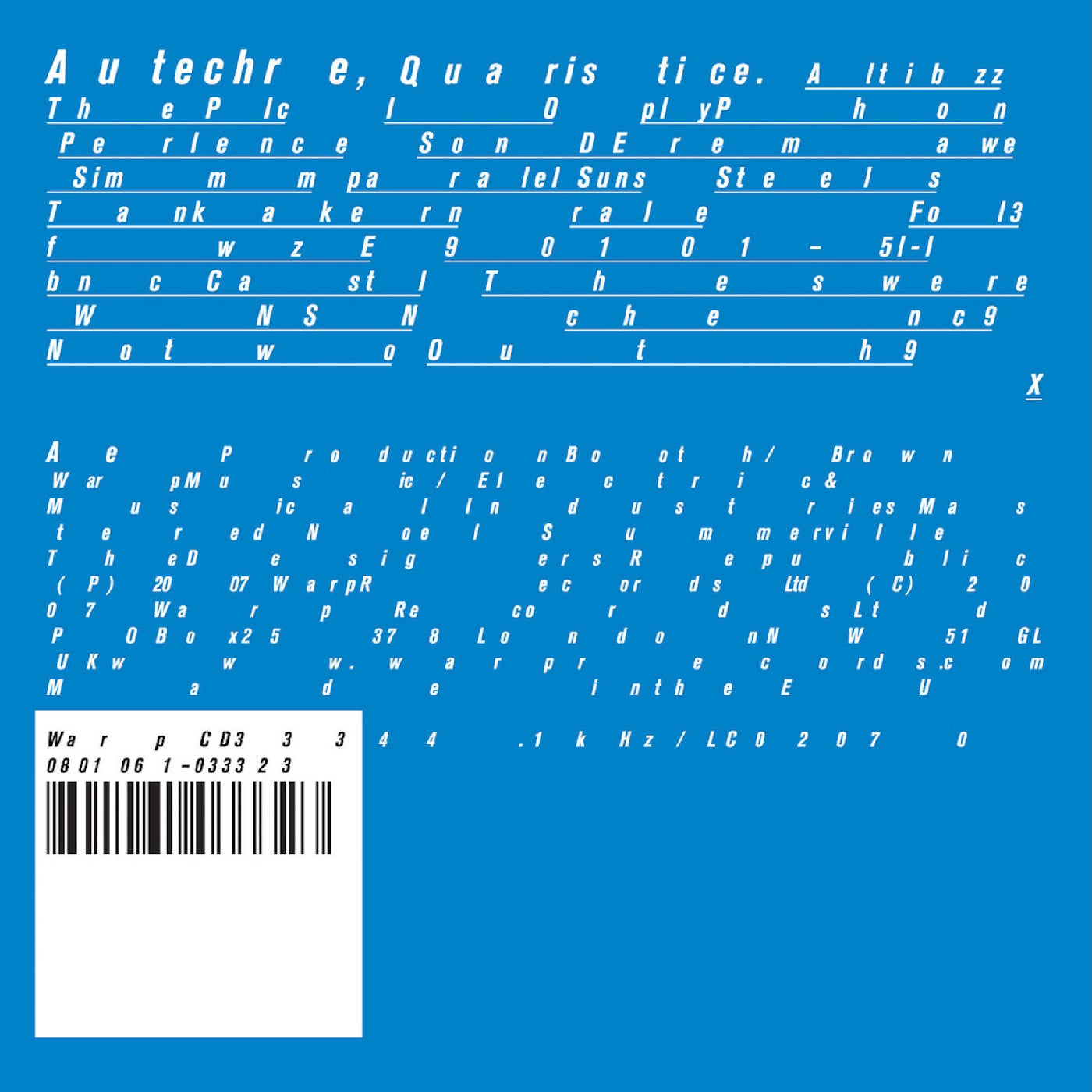 Autechre | Quaristice - Vinyl