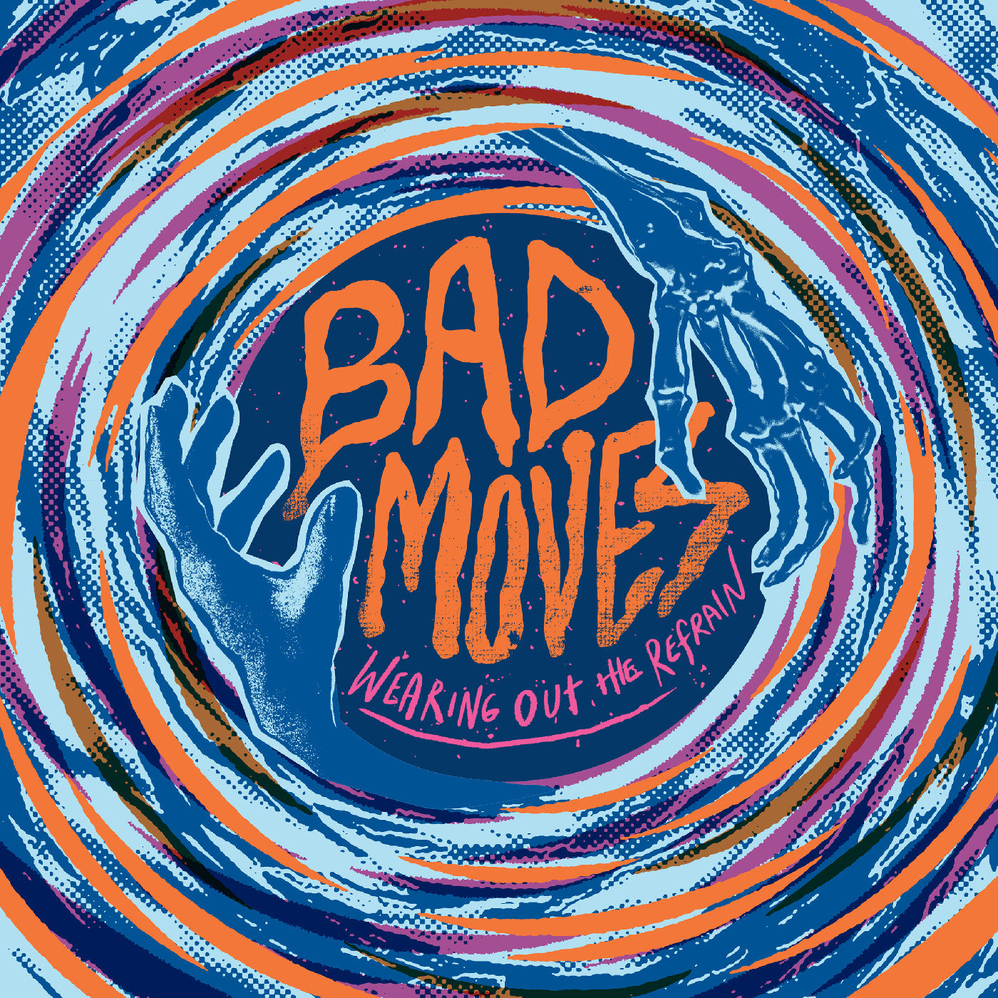 Bad Moves | Wearing Out The Refrain (BLUE VINYL) - Vinyl