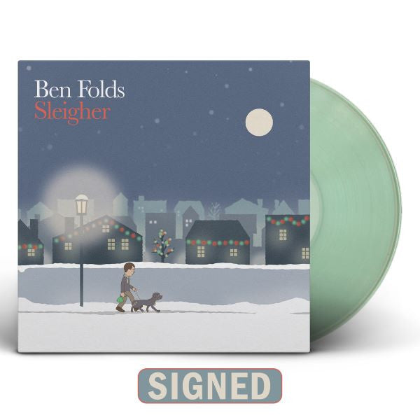 Ben Folds | Sleigher (Indie Exclusive, Green Colored Vinyl, Sticker, Autographed / Star Signed) - Vinyl