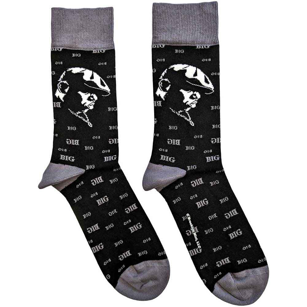 Biggie Smalls | Side Portrait - Socks Black
