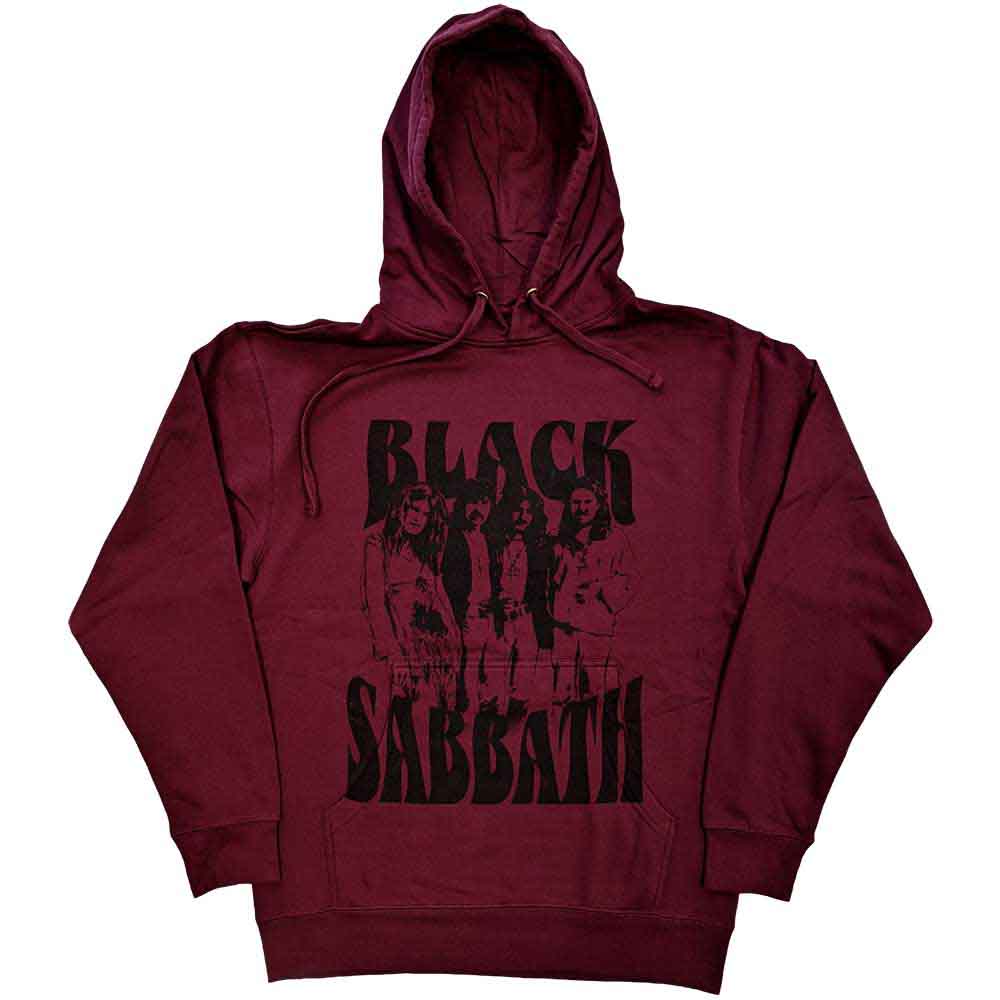 Black Sabbath | Band and Logo - Sweatshirt Red