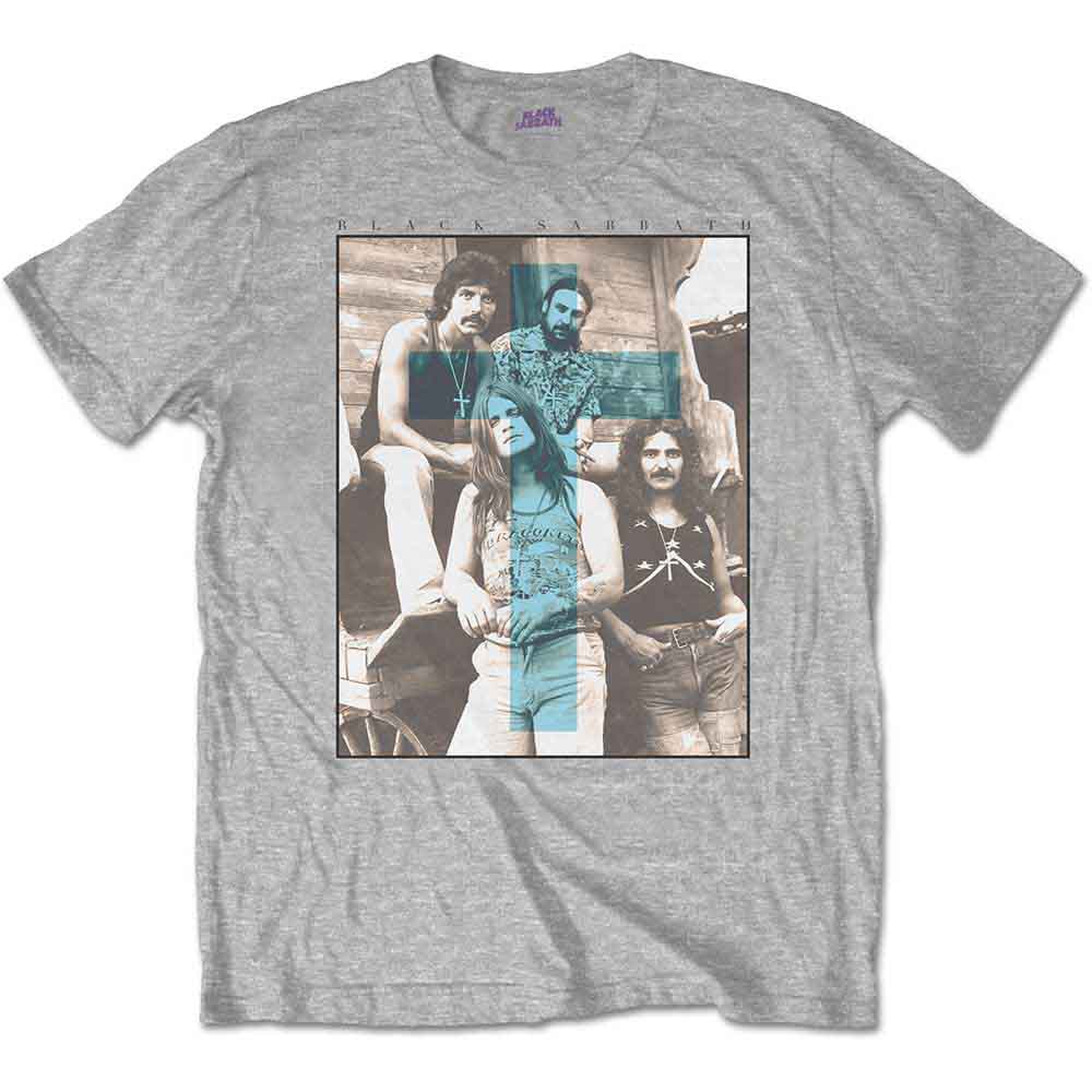 Black Sabbath | Blue Cross - T-Shirt Grey