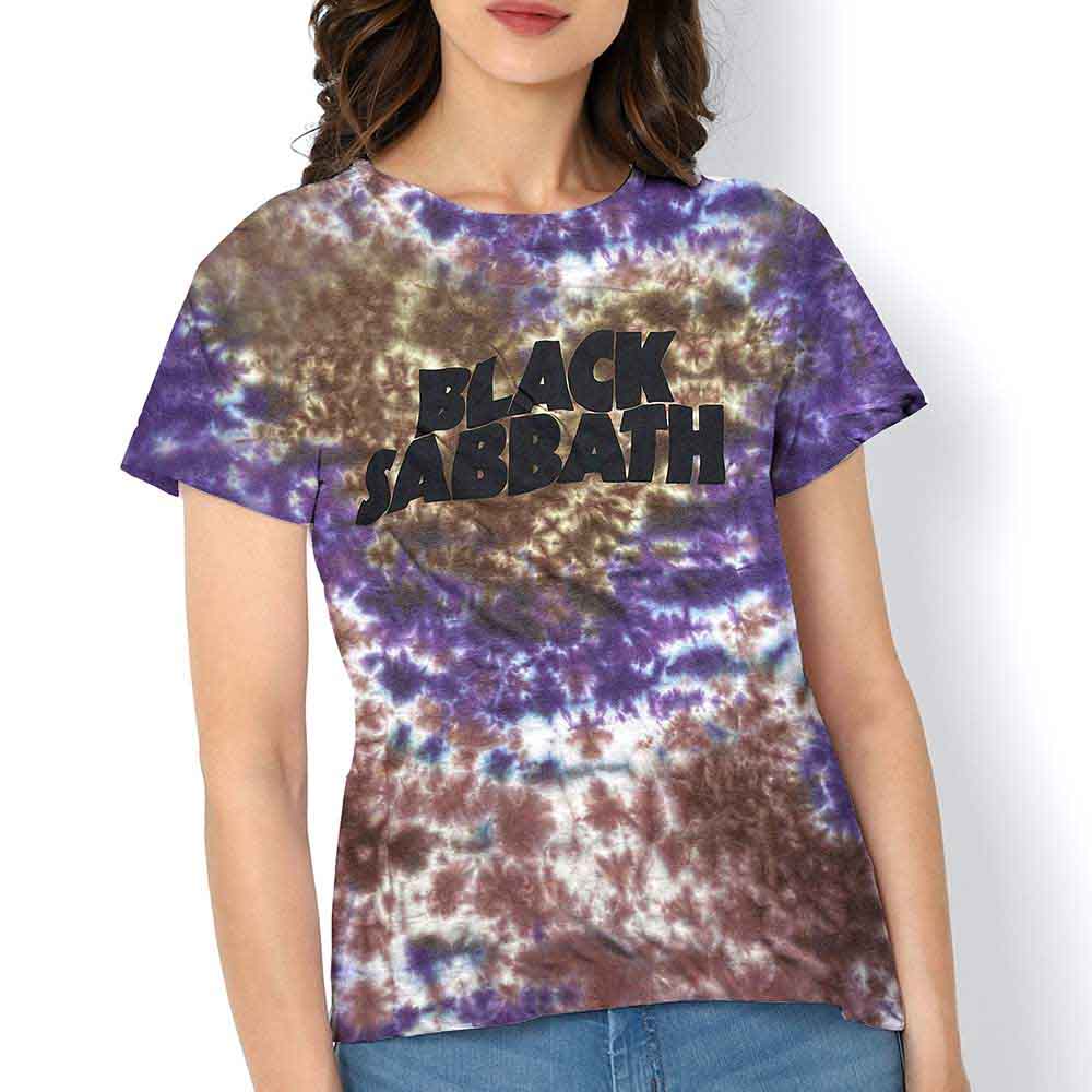 Black Sabbath | Wavy Logo - T-Shirt Purple