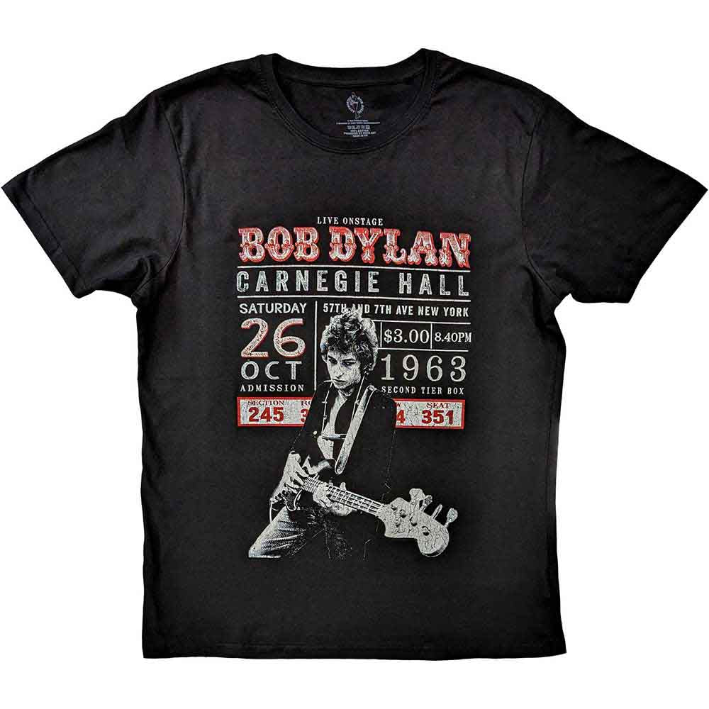 Bob Dylan | Carnegie Hall '63 - T-Shirt Black
