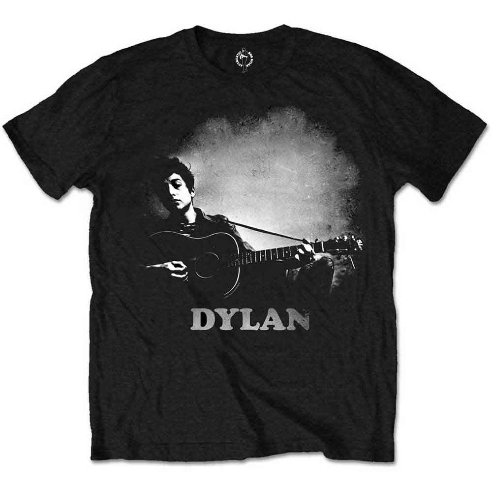 Bob Dylan | Guitar & Logo - T-Shirt Black