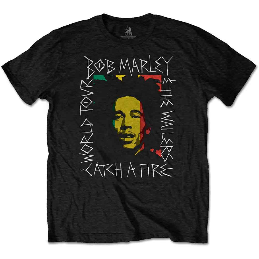 Bob Marley | Rasta Scratch - T-Shirt Black