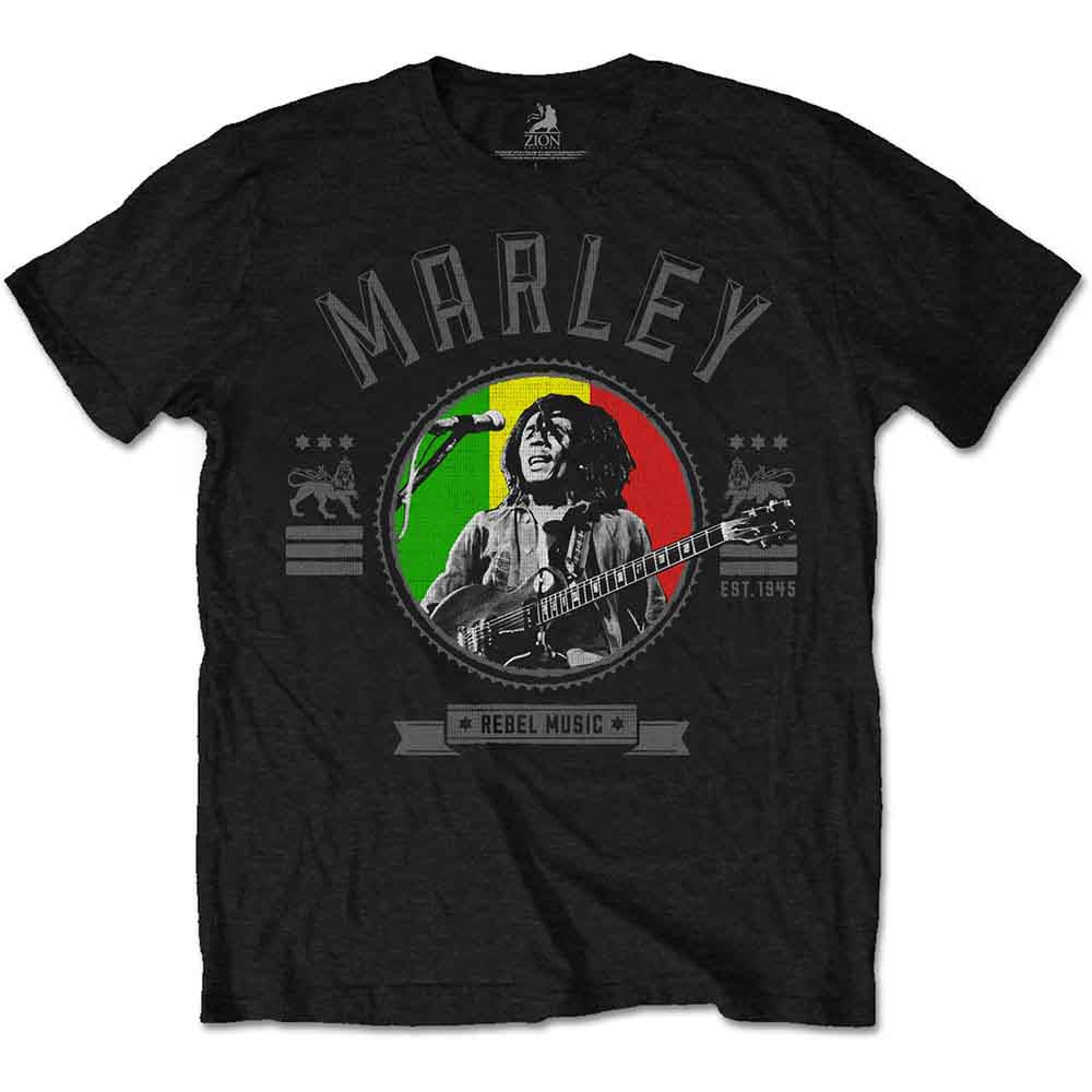 Bob Marley | Rebel Music Seal - T-Shirt Black