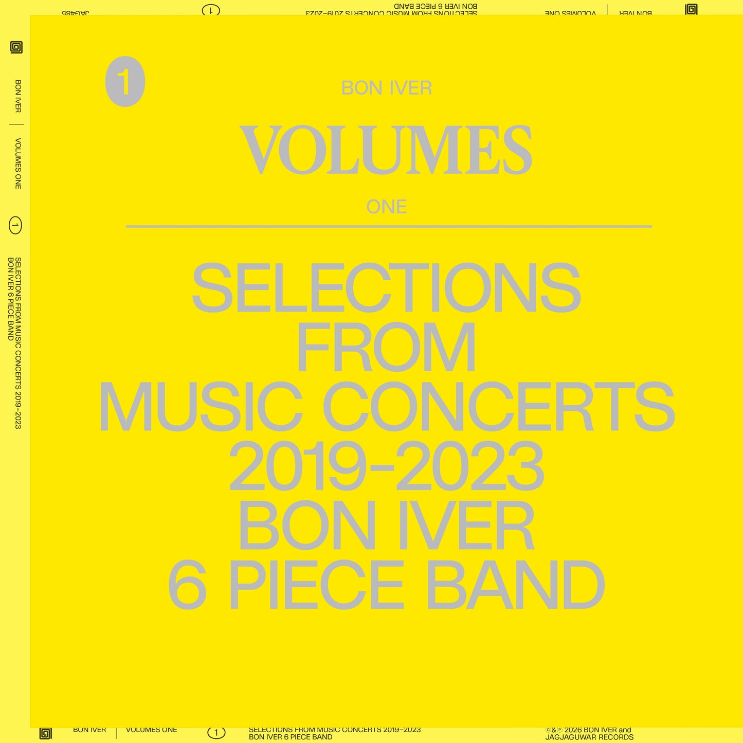 Bon Iver | Volumes: One Selections From Music Concerts 2019-2023 6 Piece Band - Vinyl