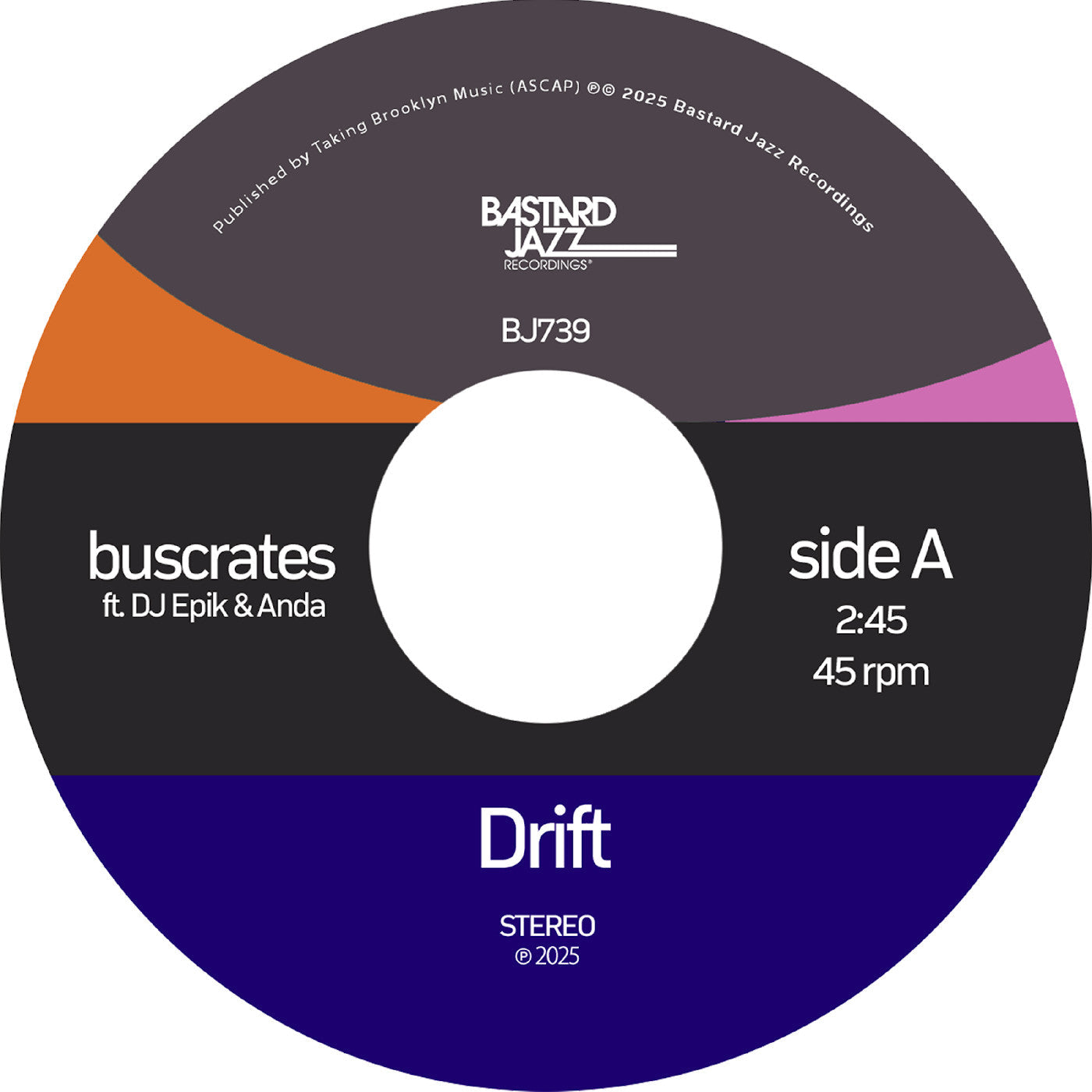 Buscrates | Drift / Serenity (Transparent Vinyl) - Vinyl