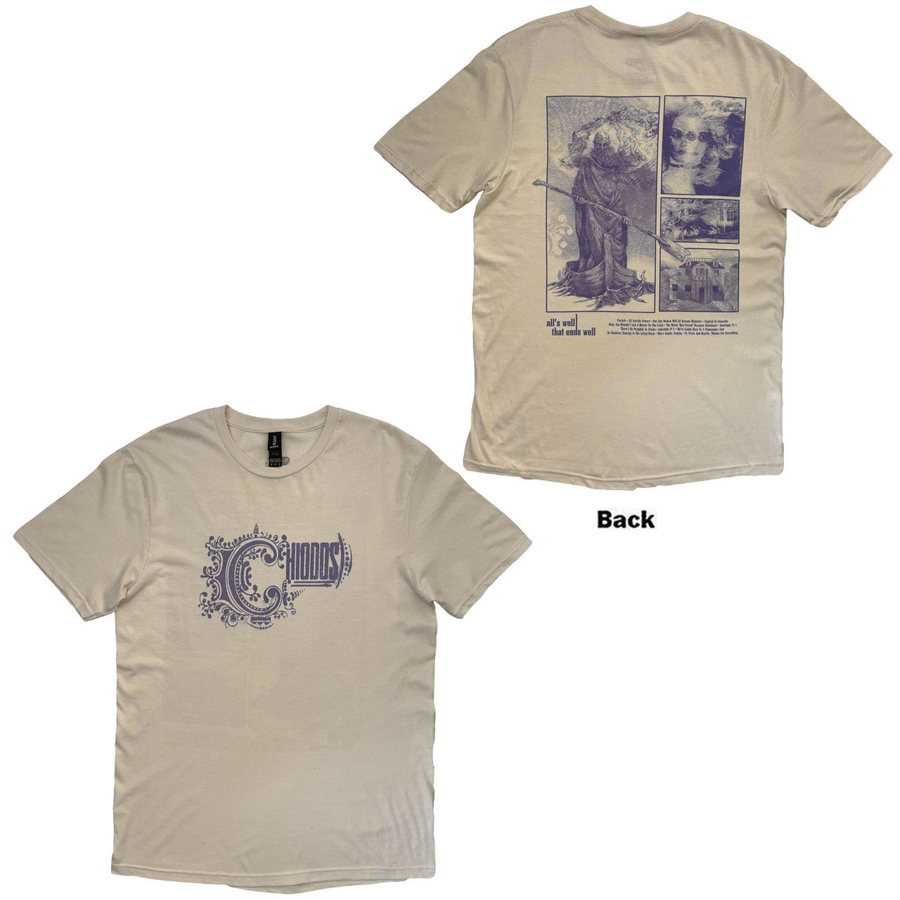 Chiodos | All’s Well That Ends Well Album Art Unisex T-Shirt (Natural) - Apparel