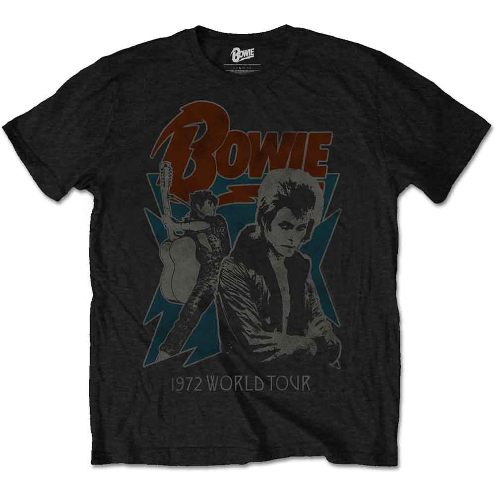 David Bowie | 1972 World Tour - T-Shirt Black