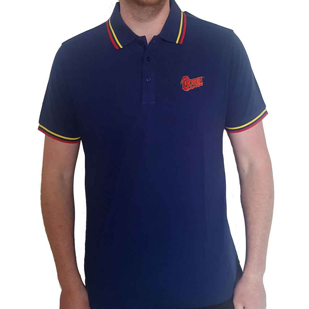 David Bowie | Flash Logo - T-Shirt Blue
