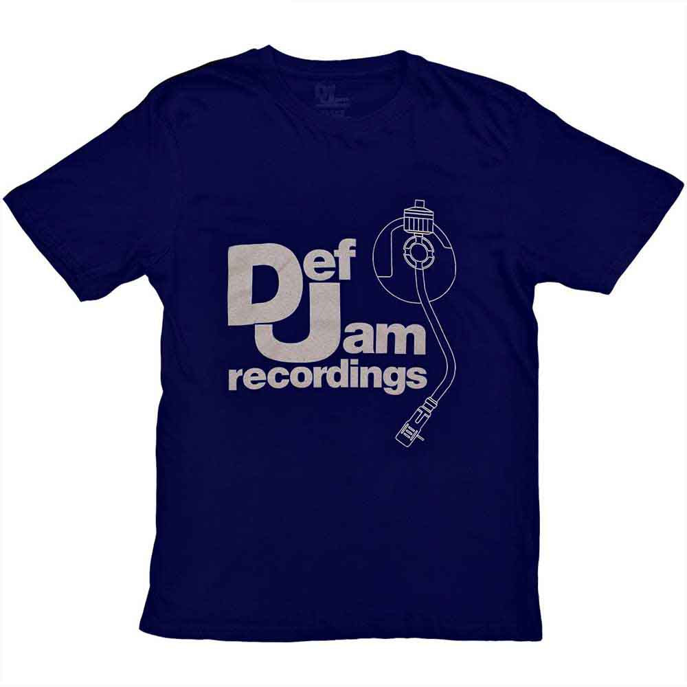 Def Jam Recordings | Logo & Stylus - T-Shirt Blue