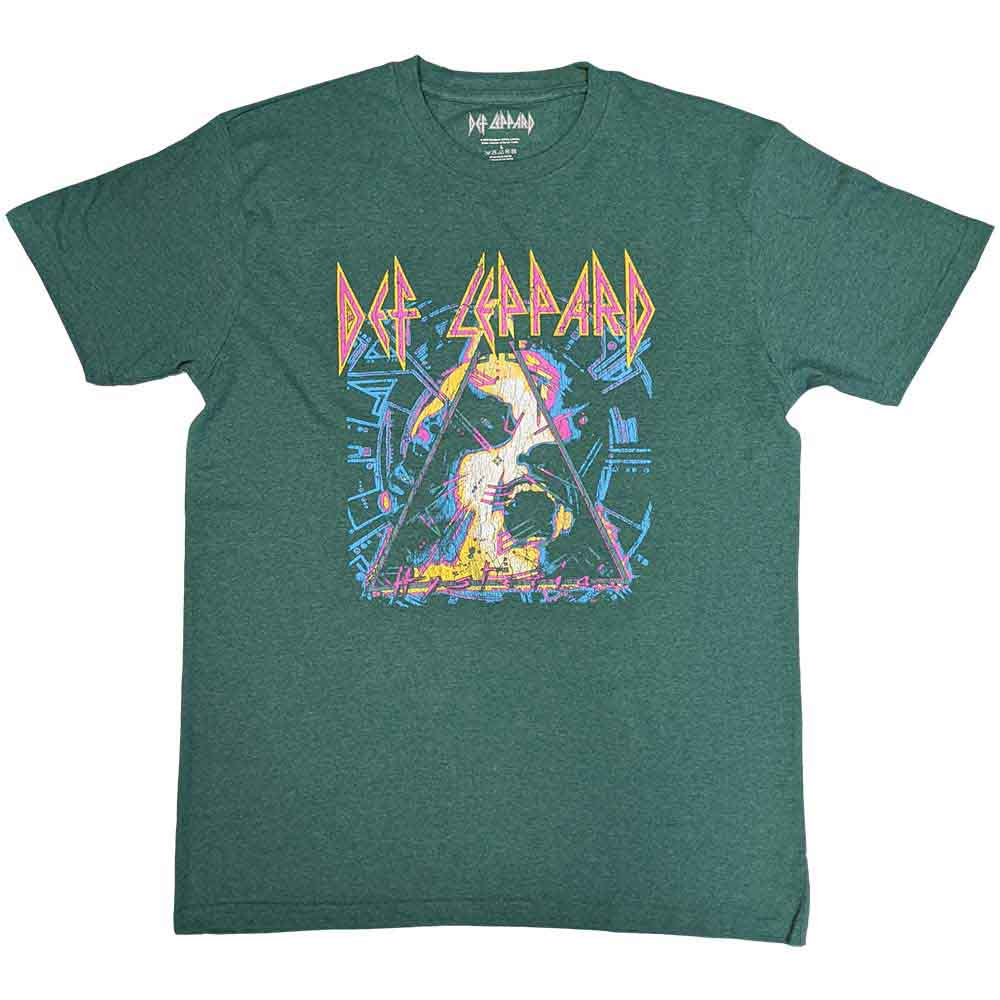 Def Leppard | Hysteria Album Art - T-Shirt Green
