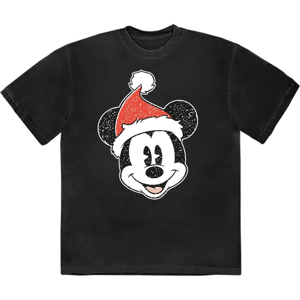 Disney | Mickey Mouse Santa Hat - T-Shirt Black