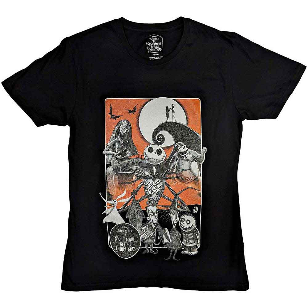 Disney | The Nightmare Before Christmas Orange Moon - T-Shirt Black