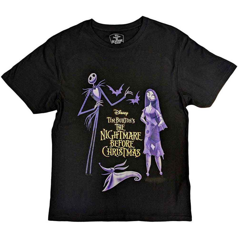 Disney | The Nightmare Before Christmas Purple Characters - T-Shirt Black