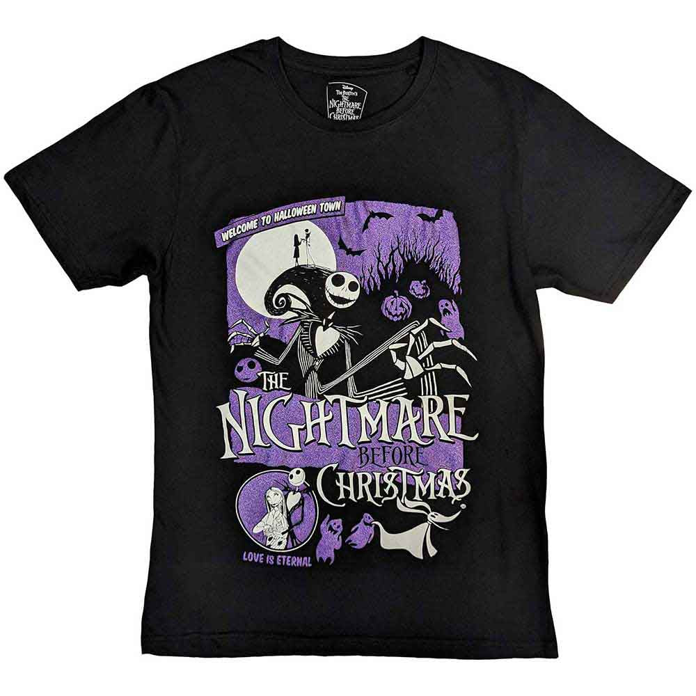 Disney | The Nightmare Before Christmas Welcome To Halloween Town - T-Shirt Black