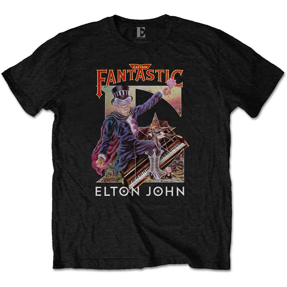 Elton John | Captain Fantastic - T-Shirt Black