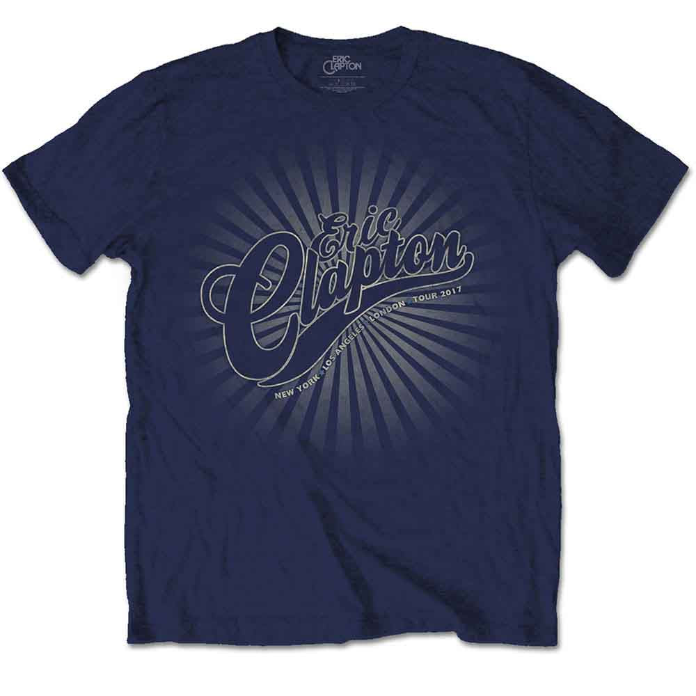 Eric Clapton | Logo Rays - T-Shirt Blue