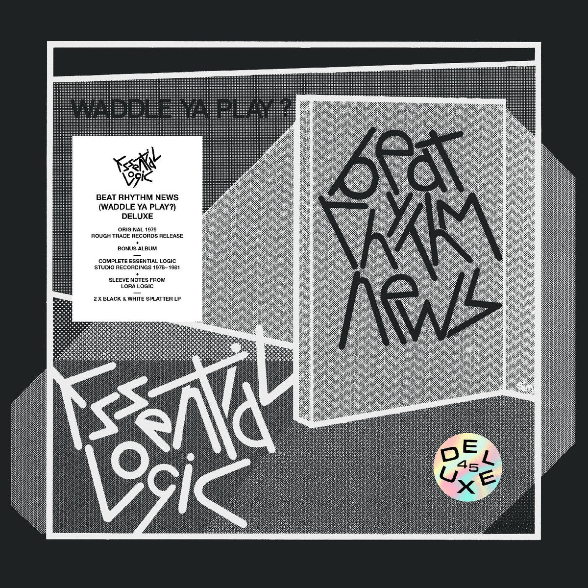 Essential Logic | Beat Rhythm News (Waddle Ya Play?) (45Th Anniversary  Edition) (Deluxe Edition, Black & White Splatter Vinyl) - Vinyl