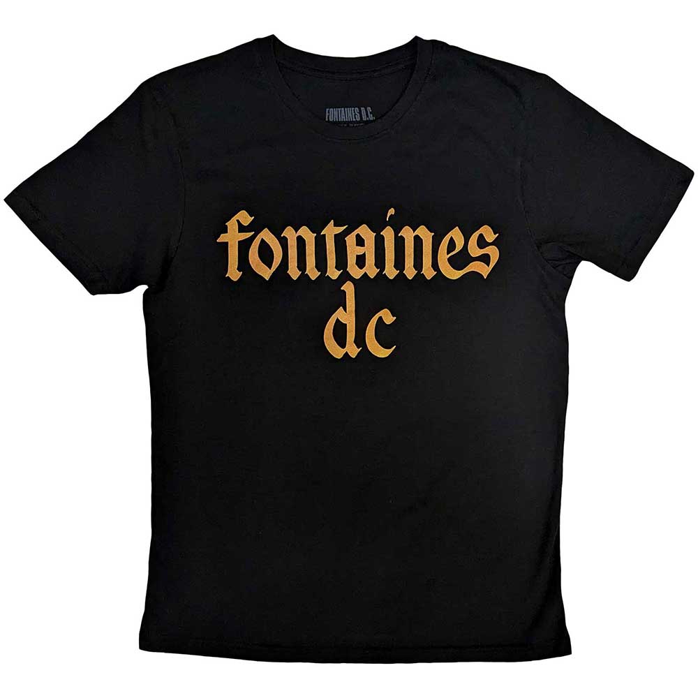 Fontaines D.C. | Gothic Logo - T-Shirt Black