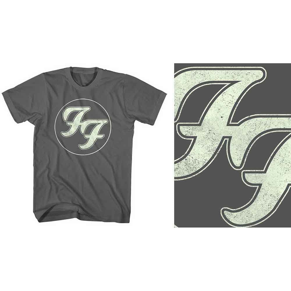 Foo Fighters | Gold FF Logo - T-Shirt Grey