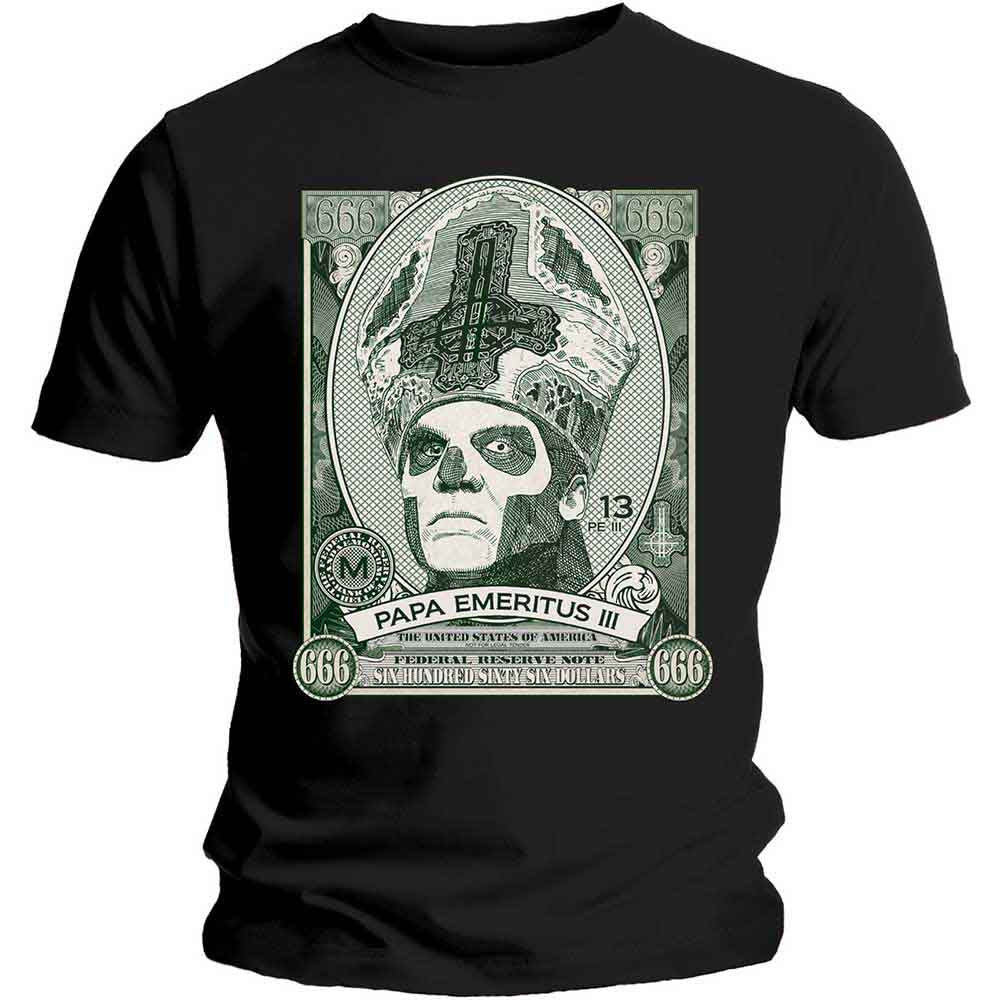 Ghost | Papa Cash - T-Shirt Black