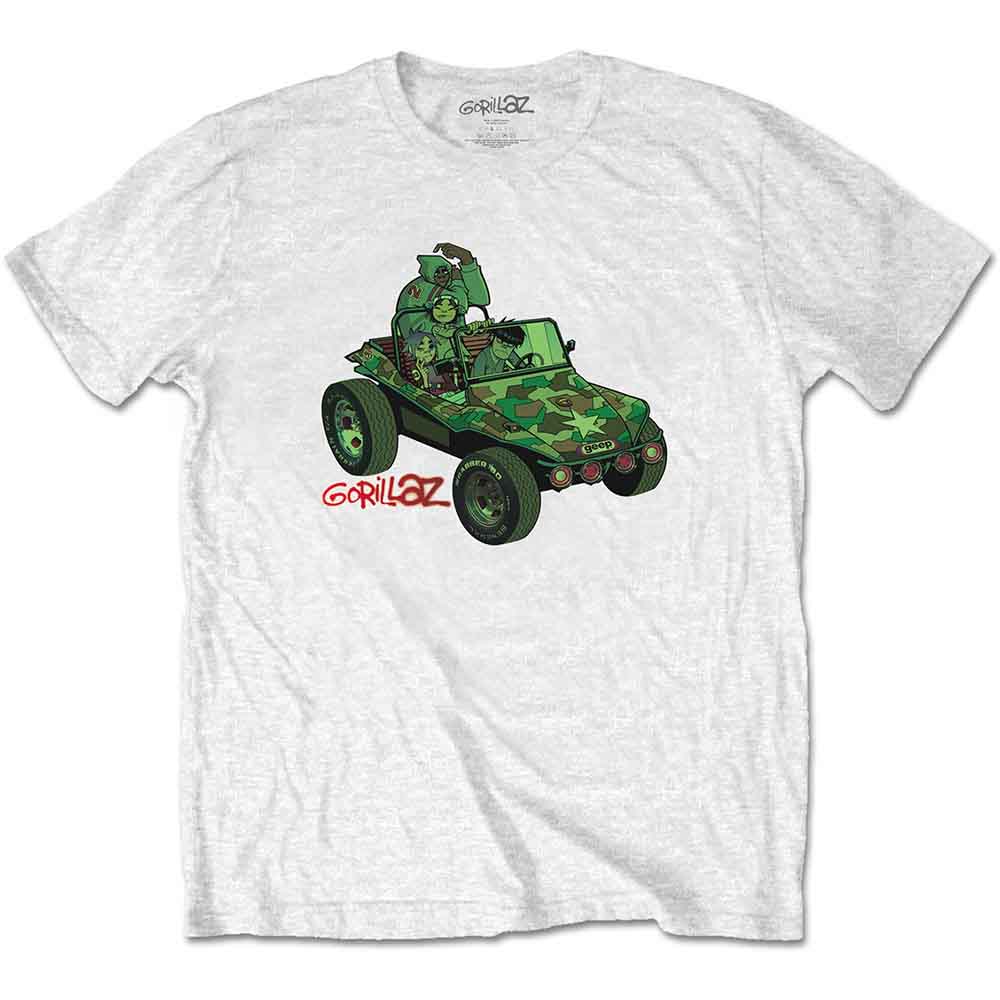 Gorillaz | Green Jeep - White