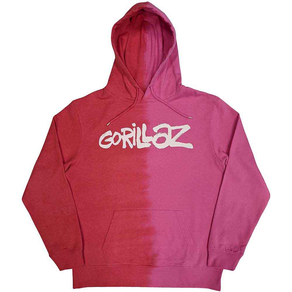 Gorillaz | Two-Tone Brush Logo - Sweatshirt Red