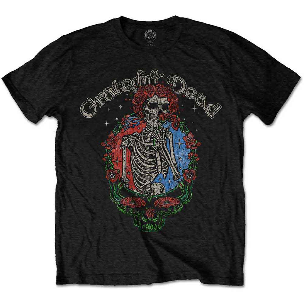 Grateful Dead | Floral Stealie - T-Shirt Black