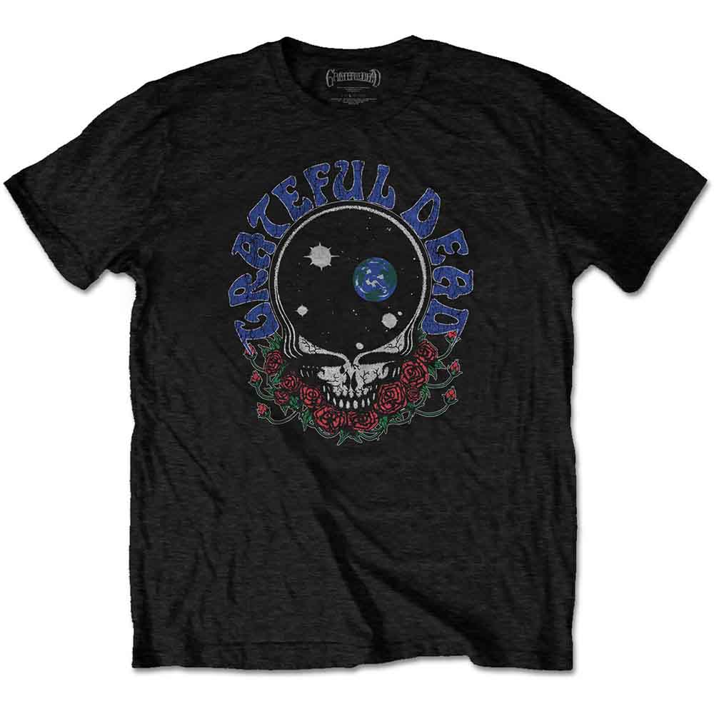 Grateful Dead | Space Your Face & Logo - T-Shirt Black