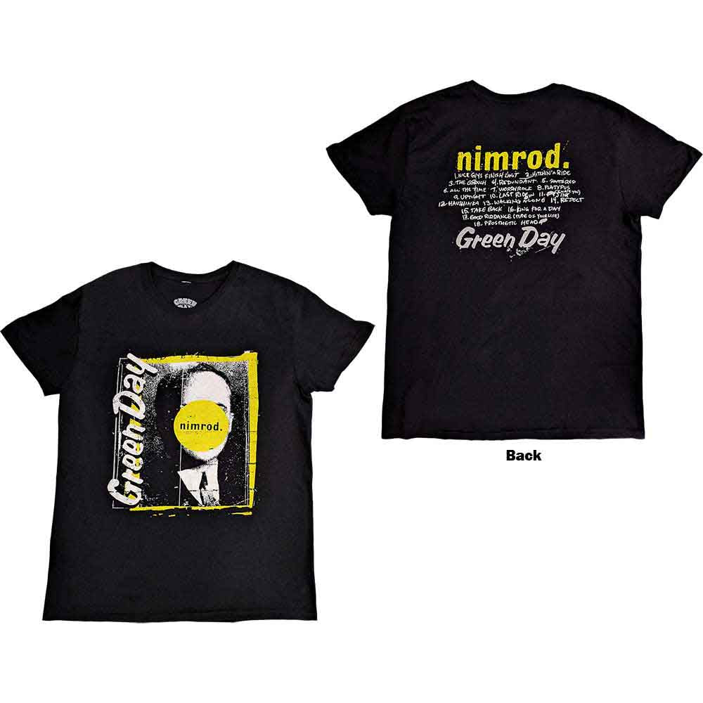 Green Day | Nimrod Tracklist - T-Shirt Black