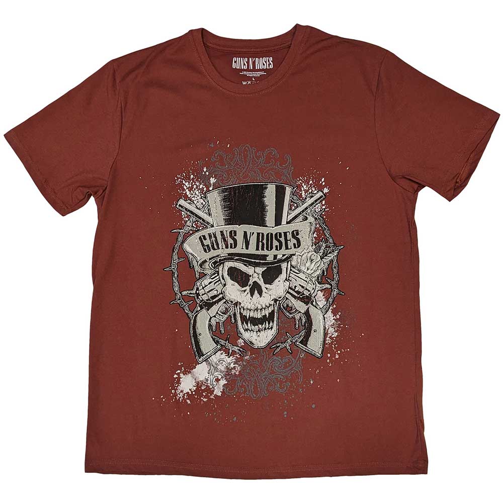 Guns N' Roses | Faded Skull - T-Shirt Red