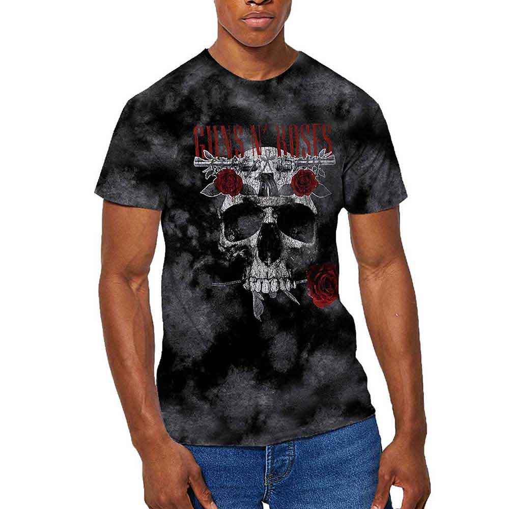 Guns N' Roses | Flower Skull - T-Shirt Grey