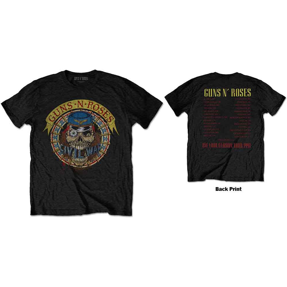 Guns N' Roses | Skull Circle - T-Shirt Black
