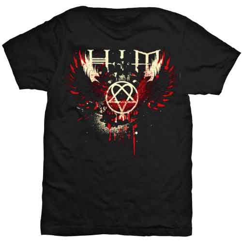 Him | Wings Splatter - T-Shirt Black