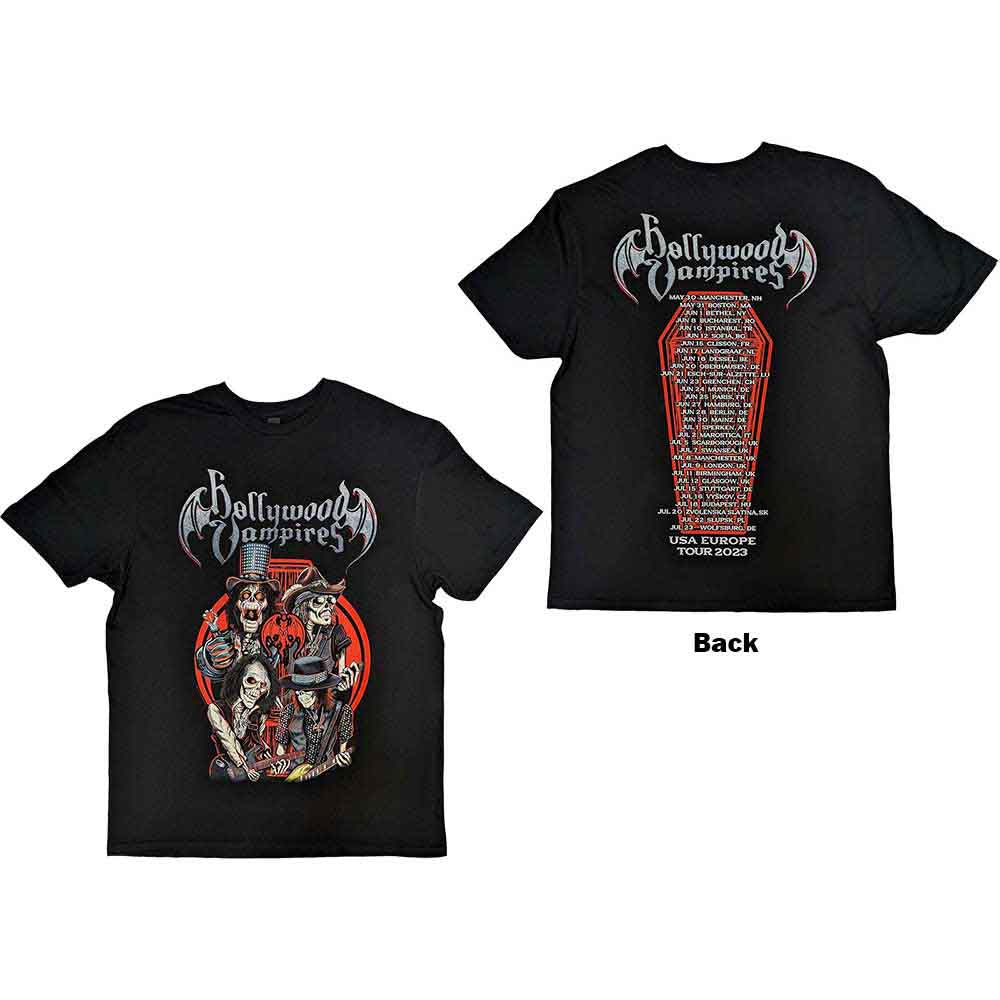 HOLLYWOOD VAMPIRES | Caricatures - T-Shirt Black