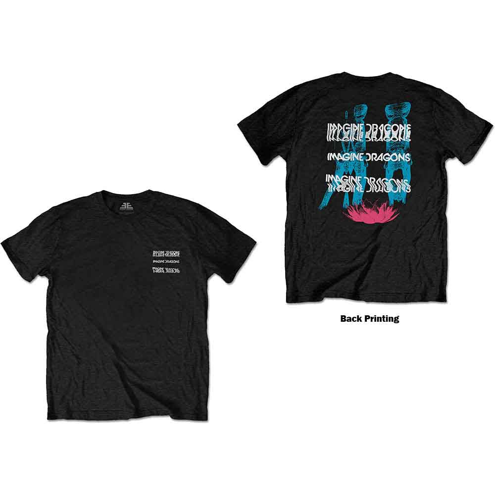 Imagine Dragons | Man Glitch - T-Shirt Black