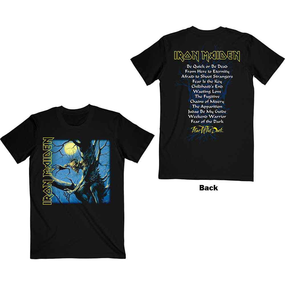 Iron Maiden | Fear of the Dark Album Tracklisting - T-Shirt Black