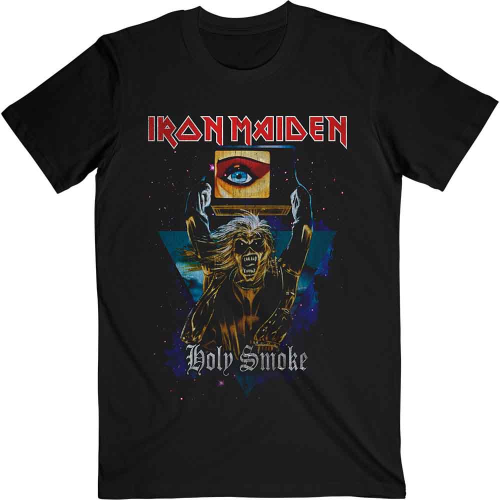 Iron Maiden | Holy Smoke Space Triangle - T-Shirt Black