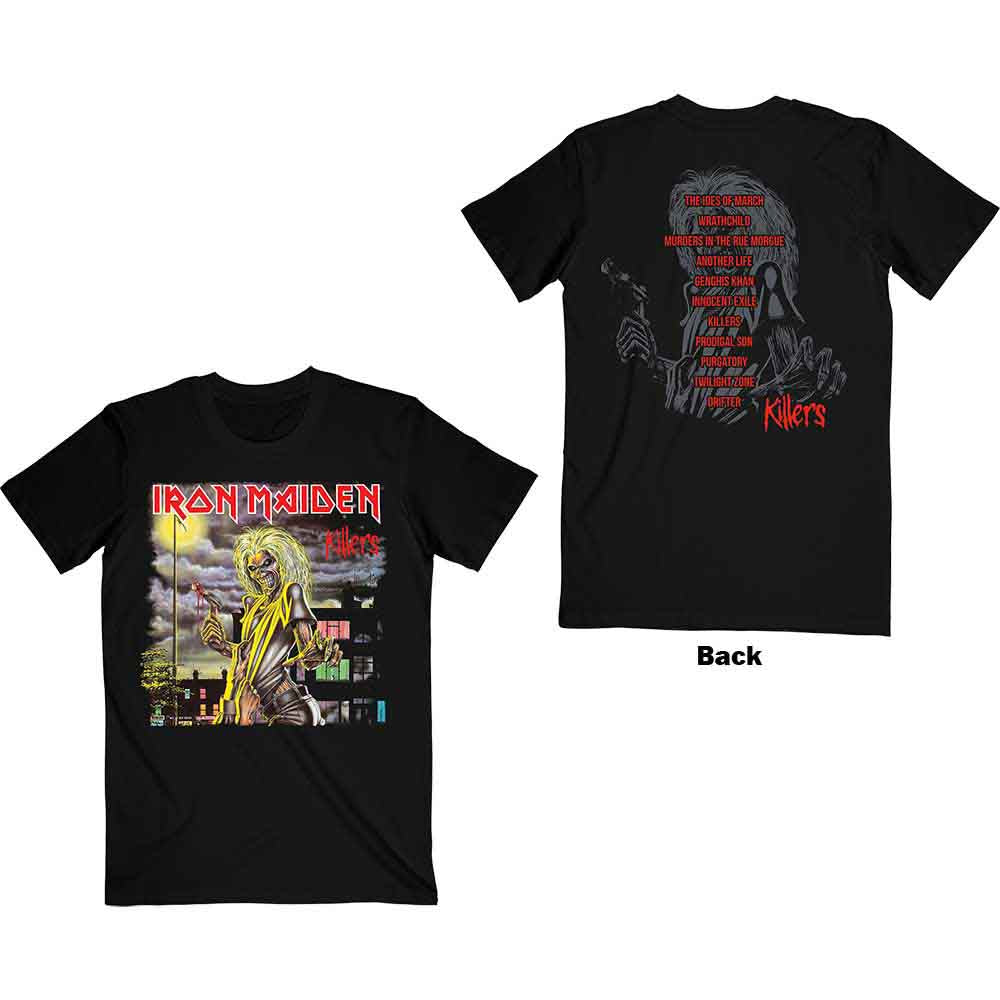 Iron Maiden | Killers V.2. Album Track list - T-Shirt Black