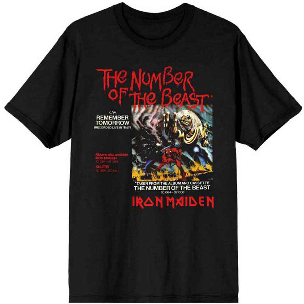 Iron Maiden | Number Of The Beast Vinyl Promo Sleeve - T-Shirt Black